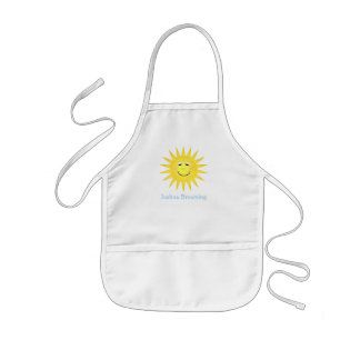 Infantil Delantal personalizado de la sol