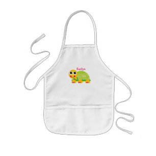 Infantil Delantal personalizado de la tortuga para los