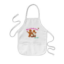 Delantal personalizado para niños Little Baker Gin