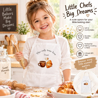Infantil Delicioso Delantal de Café y Croissant – Gi de Rep
