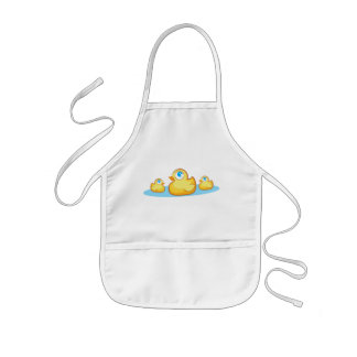 Infantil Duckies de goma del fiesta en delantal del lago