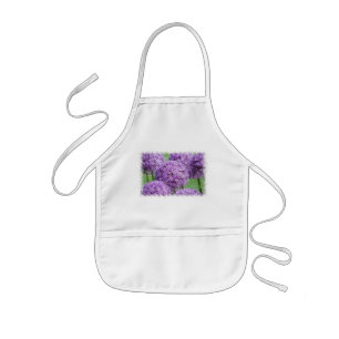 Infantil El delantal de los niños de flores del allium