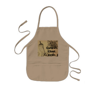 Infantil El más lindo. Cocinero. Nunca. delantal