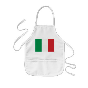 Infantil Niños delantal de cocina con Italia estandarte