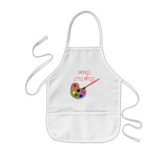 Infantil Pequeño delantal del artista - personalizable