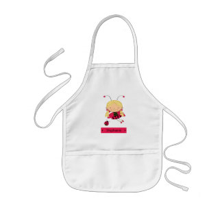 Infantil Pequeño delantal personalizado chica lindo de la