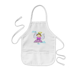 Infantil Poco delantal del ángel para los niños