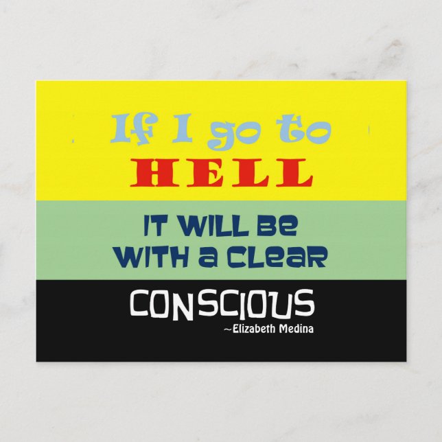 Infierno Consciente ~ Postcard / Invitaciones 4.25 (Anverso)