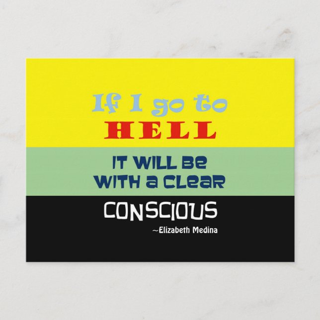 Infierno Consciente ~ Postcard / Invitaciones 4.25 (Anverso)