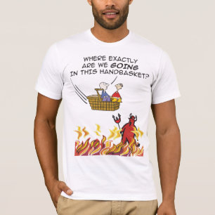 Infierno en una camiseta del Handbasket