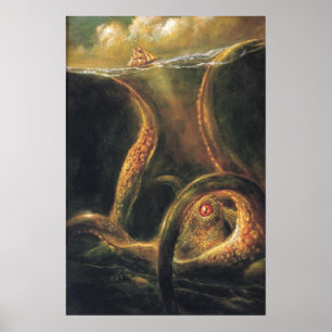 Infierno tuerto de la impresión del mar