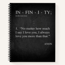 INFINIDAD Ama más Definición LIBRO DE NOTAS ESPECI
