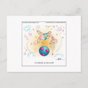 INFINIDAD Y MÁS ALLÁ DE LA postal Personalizado
