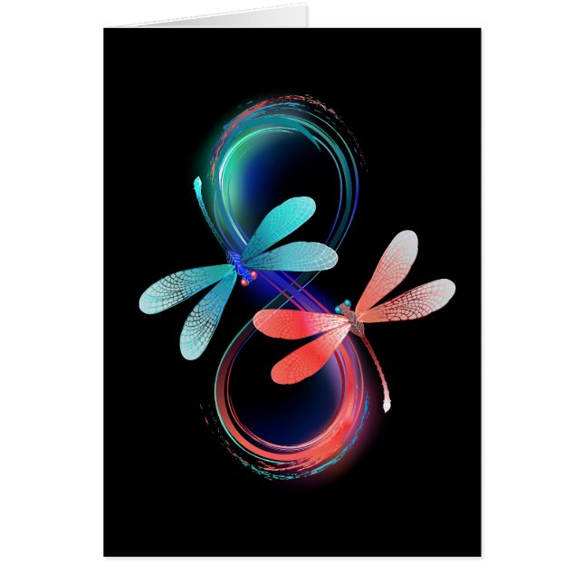 Infinito con libélulas brillantes (Frente)