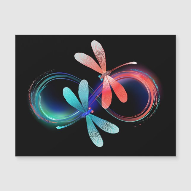 Infinito con libélulas brillantes (Anverso)