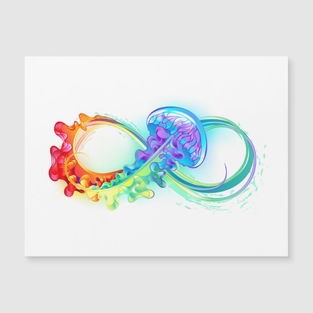 Infinito con medusa arcoíris (Anverso)