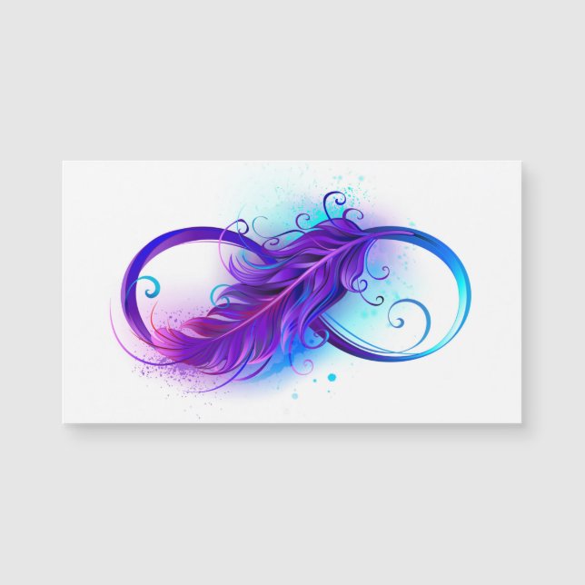 Infinito con pluma púrpura (Anverso)