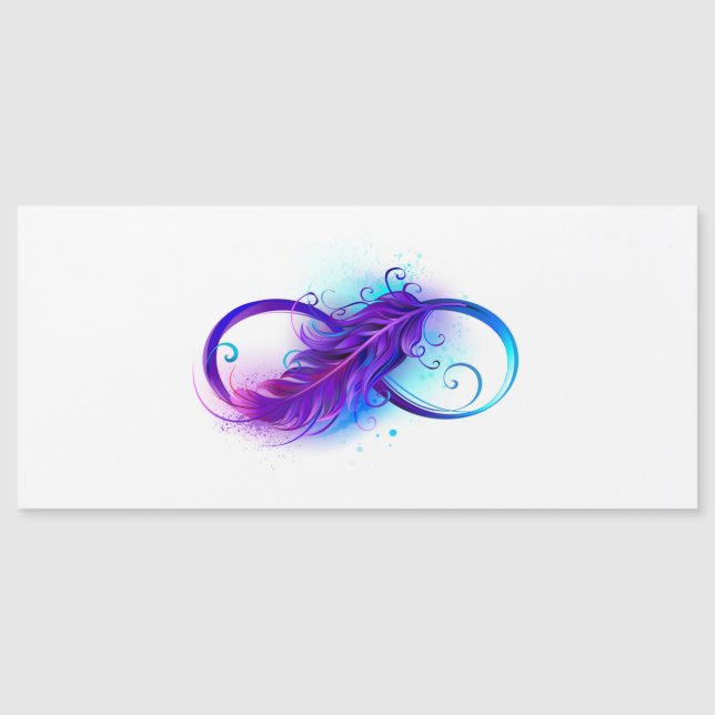 Infinito con plumas púrpura (Anverso)