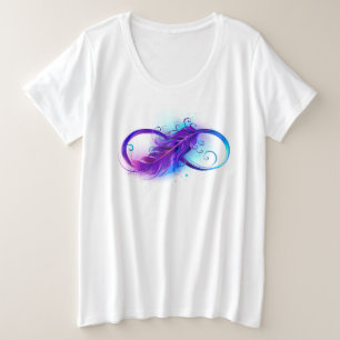 Infinito con plumas púrpura