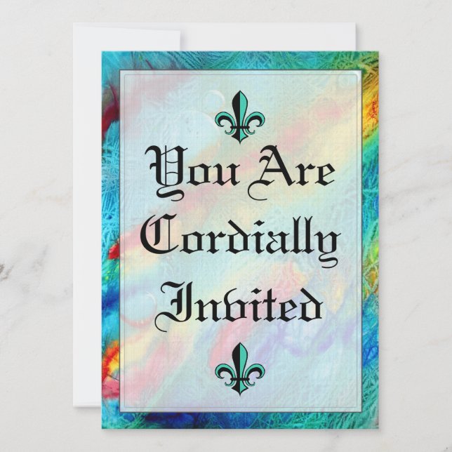 Infinito de la invitación a la boda de amor (Anverso)