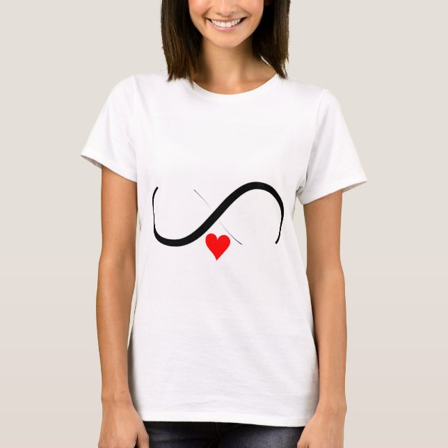 Infinito diseño de camisetas de amor" (Anverso)