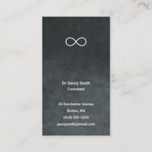 Infinito - tarjeta de visita elegante del