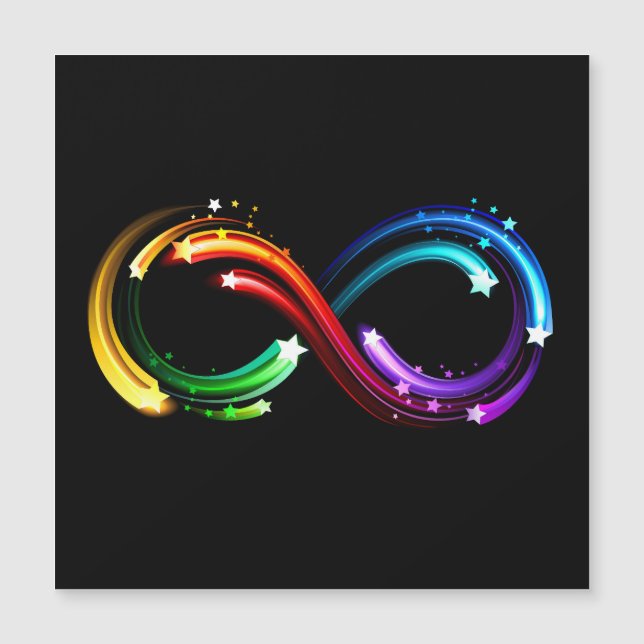 Infinity symbol of rainbow comets (Anverso)