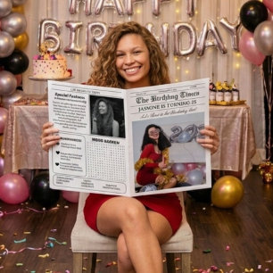 Infografía del Programa de Cumpleaños de Periódico