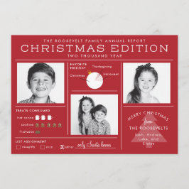 Infografía divertida de carta de Navidad para cart