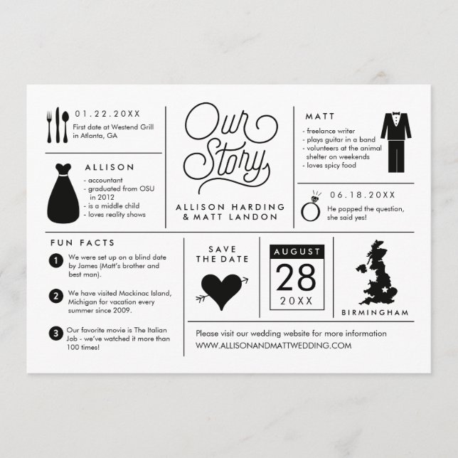 Infografía Guardar el anuncio de fecha Reino Unido (Anverso)