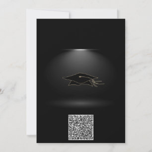 Información de código QR bajo invitación de fiesta