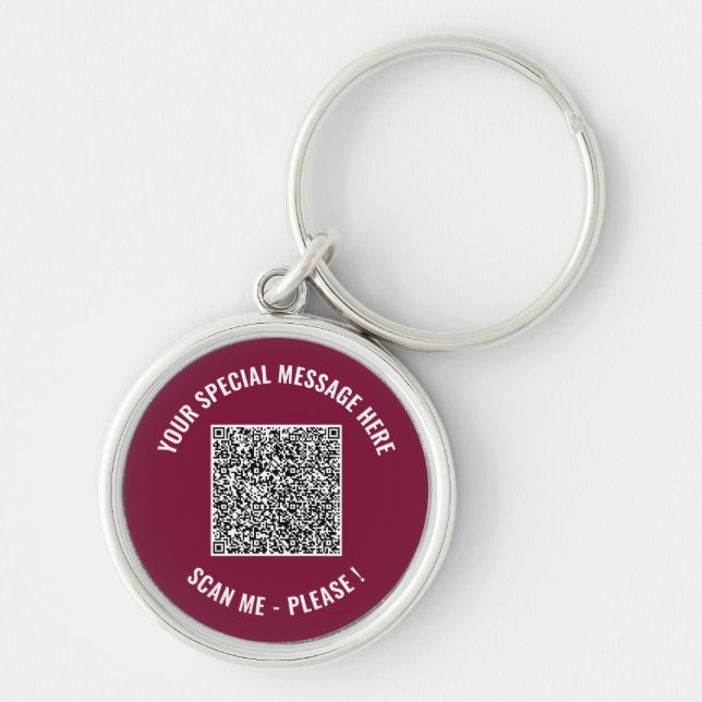 Información de Código QR Tu Mensaje Llavero Sorpre (Frente)