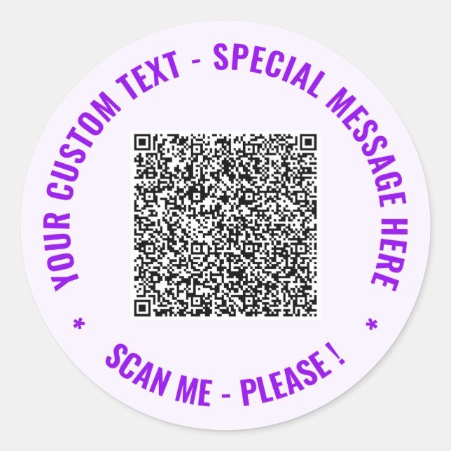 Información de escaneo de código QR y pegatinas de (Anverso)