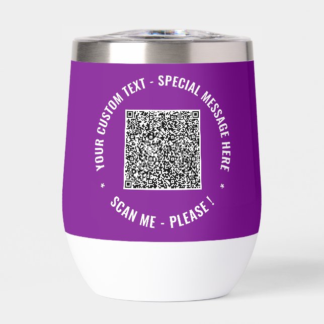 Información de exploración de código QR con texto  (Frente)