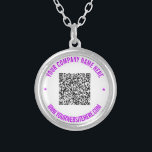 Información de exploración de código QR y collar d<br><div class="desc">Colores y tipos de letra personalizados - Su código QR o logotipo / sitio web de nombre fotográfico o Personalizado Texto Promocional Negocios o Sello personal moderno - Agregar su código QR - Imagen - Logo o foto / nombre - Compañía / sitio web u otra información / texto -...</div>