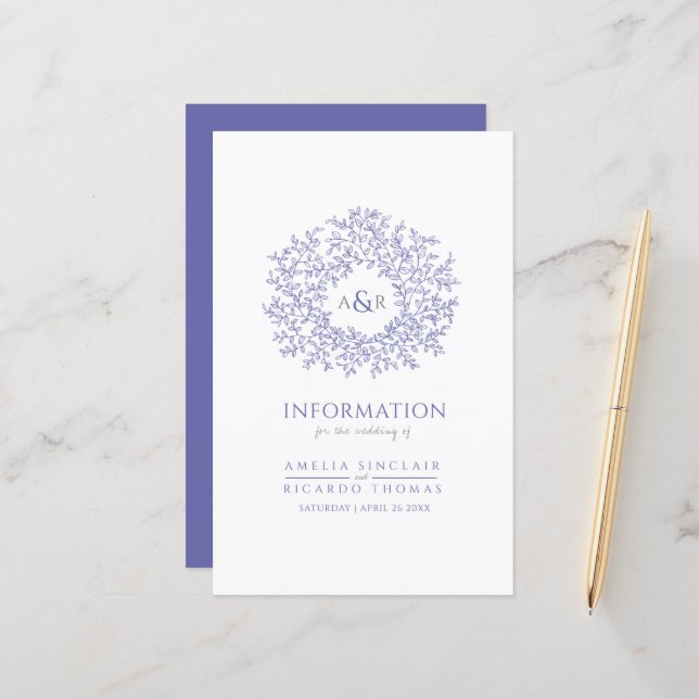 Información de invitado del círculo de las hojas b (Anverso/Reverso In Situ)