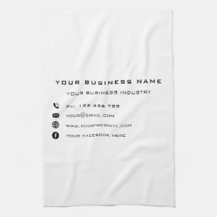 Información de negocios de personalizado Toalla de