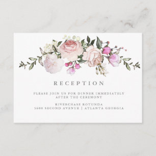 Información de recepción de acuarela floral Insert