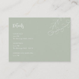 Información de recepción sobre los detalles del Bo