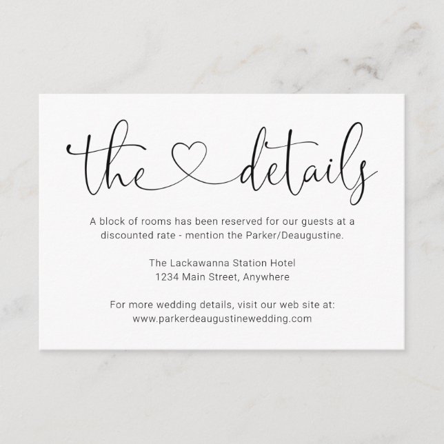 Información / Detalles Tarjeta de Gabinete - Simpl (Anverso)