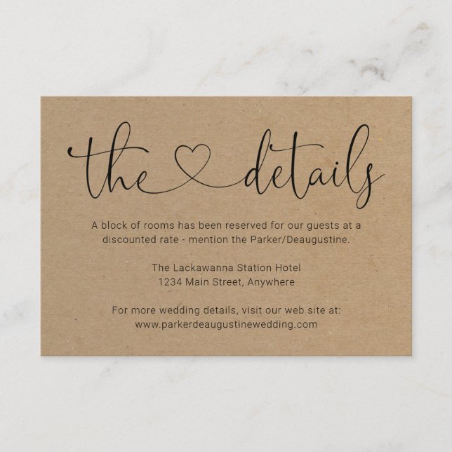 Información / Detalles Tarjeta de Gabinete - Simpl (Anverso)