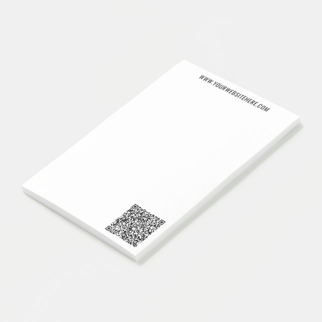 Información sobre el código QR y notas pegajosas s (En perspectiva)