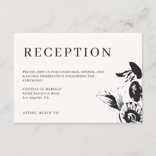 Información sobre la recepción de la boda de flore