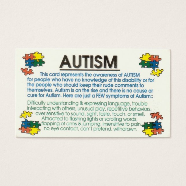 Informante de autismo (Frente)