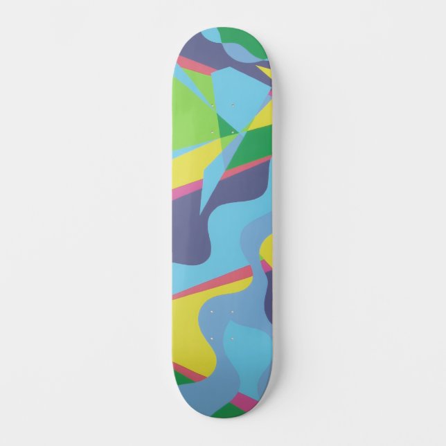 Information Highway in Blue Skateboard (Anverso)