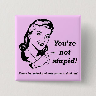 Infortunado Pensador Gracioso Botón Badge