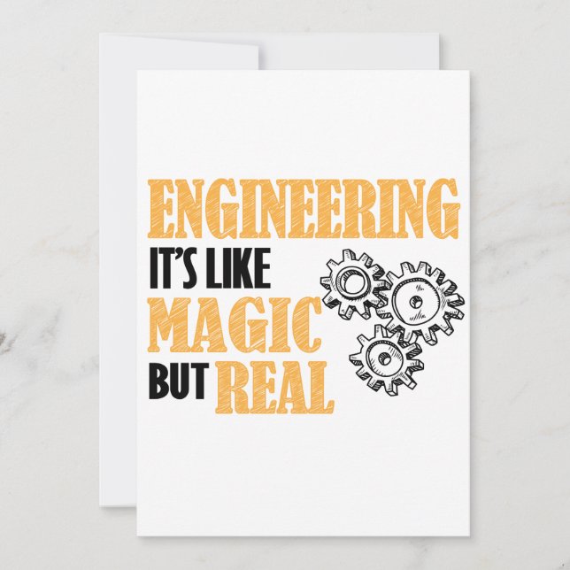 Ingeniería - Es como la magia pero es realmente di (Anverso)