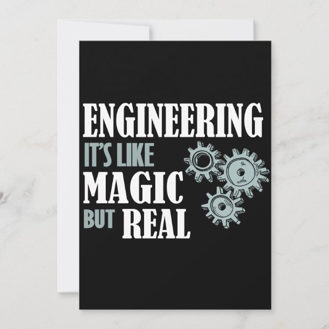 Ingeniería - Es como la magia pero real (Anverso)