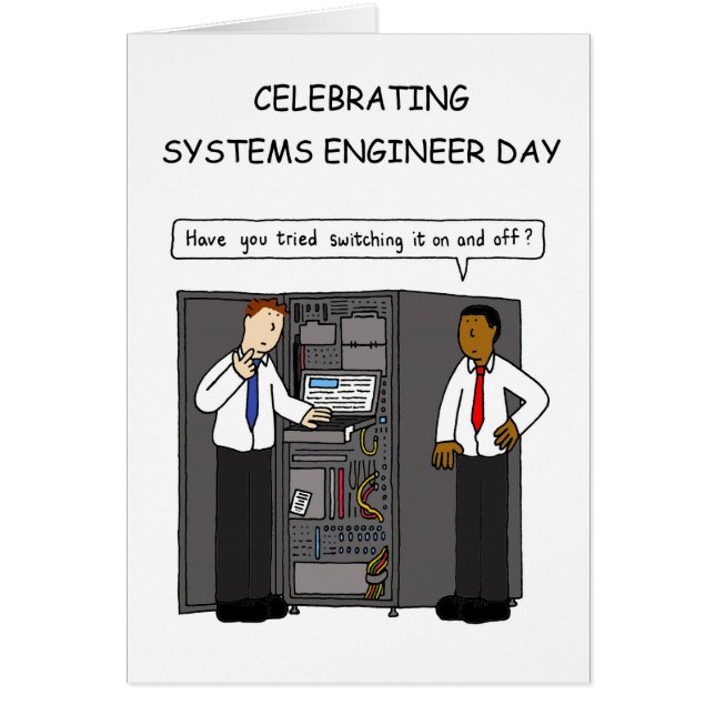 Ingeniero de sistemas Día de julio (Frente)