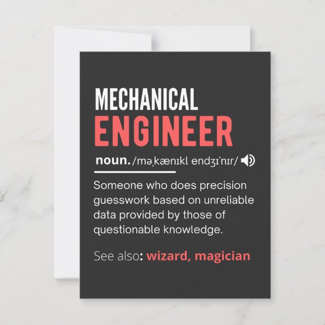 INGENIERO mecánico (Anverso)